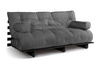 Sofa rozkładana 180x200 - Slim Basic Black - Pascall Futon Szary