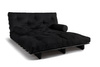 Sofa rozkładana 160x200 - Slim Basic Black - Pascall Futon Czarny