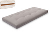 Materac 90x200 naturalny z wełną, kokosem i 2x lateks - Futon Pascall Comfort Wool Szary