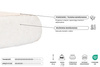 Materac 90x200 naturalny - Futon Pascall Medium Natural Kedro Len