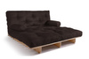Sofa rozkładana 140x200 - Slim Basic Classic - Pascall Futon Brązowy