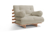 Sofa ogrodowa 90x200 rozkładana - Freedom Classic - Pascall Futon Gris