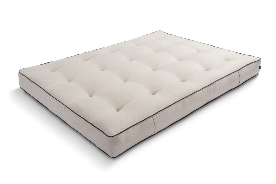 Materac 200x200 naturalny z lateksem i 2x kokosem - Futon Pascall Comfort Relax Hard Kedro Len