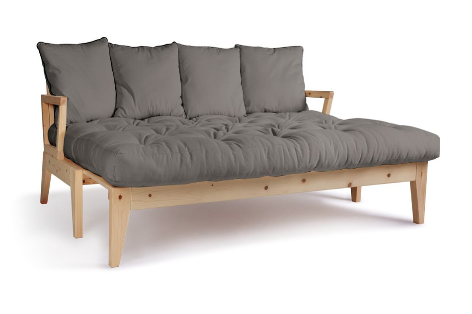 Sofa rozkładana 200 cm - Sakura - Pascall Futon Szary