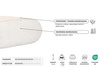Materac 90x200 naturalny - Futon Pascall Slim Natural Czarny