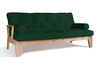 Sofa rozkładana 200 cm - Sakura - Pascall Futon Butelkowa Zieleń