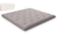 Materac 200x200 naturalny z lateksem - Futon Pascall Slim Latex Szary