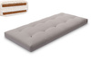 Materac 90x200 naturalny z wełną, lateksem i 2x kokosem - Futon Pascall Comfort Wool Hard Szary