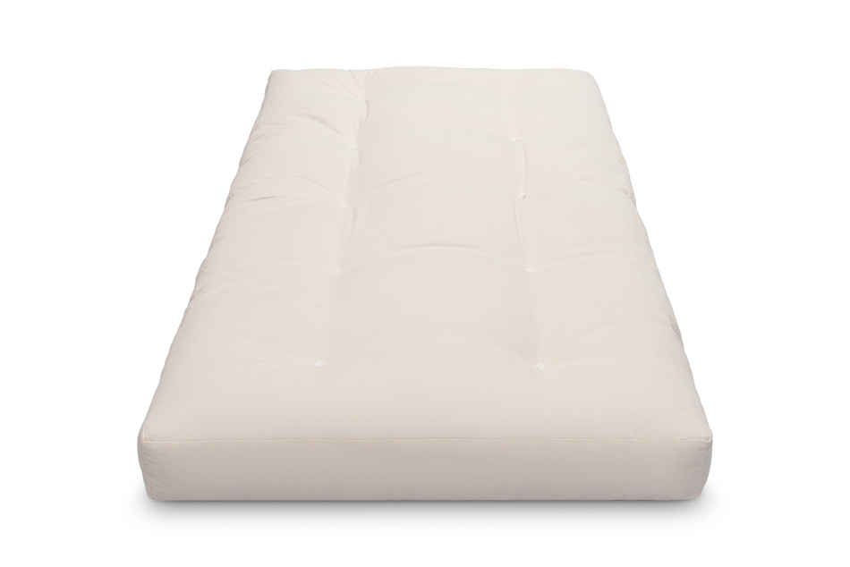 Materac 90x200 naturalny z wełną, kokosem i 2x lateks - Futon Pascall Comfort Wool Ecru