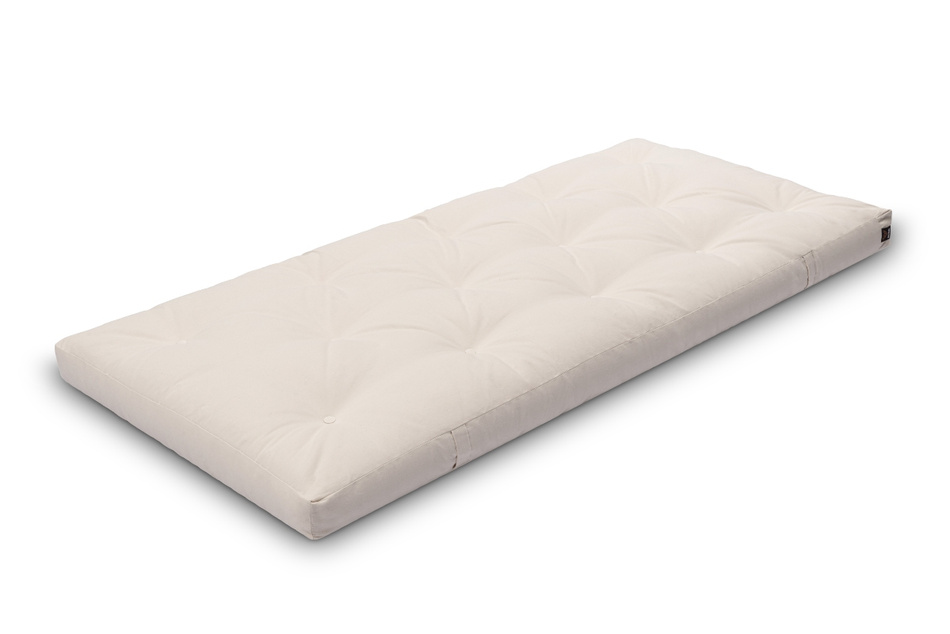 Materac 90x200 naturalny z lateksem - Futon Pascall Slim Latex Modrakowy