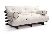 Sofa rozkładana 160x200 - Slim Exclusive Kedro Black  - Pascall Futon Len