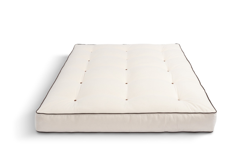 Materac 120x200 naturalny z lateksem i 2x kokosem - Futon Pascall Comfort Relax Hard Kedro Ecru