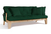 Sofa rozkładana 200 cm - Sakura - Pascall Futon Butelkowa Zieleń