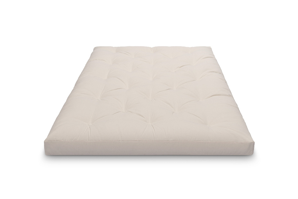 Materac 120x200 naturalny z lateksem - Futon Pascall Slim Latex Gołębi Popiel