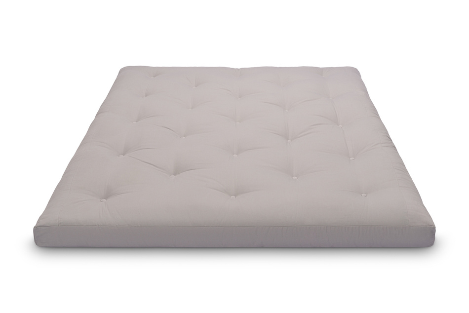 Materac 160x200 naturalny z lateksem - Futon Pascall Slim Duo Latex Szary