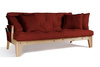 Sofa rozkładana 200 cm - Sakura - Pascall Futon Ceglany