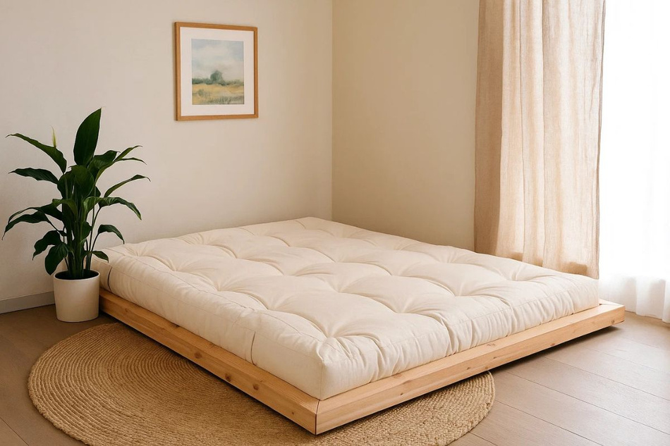 Pascall Łóżko Drewniane 160x200 - Zen Natura Tatami