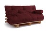 Sofa rozkładana 160x200 - Slim Exclusive Classic - Pascall Futon Bordowy