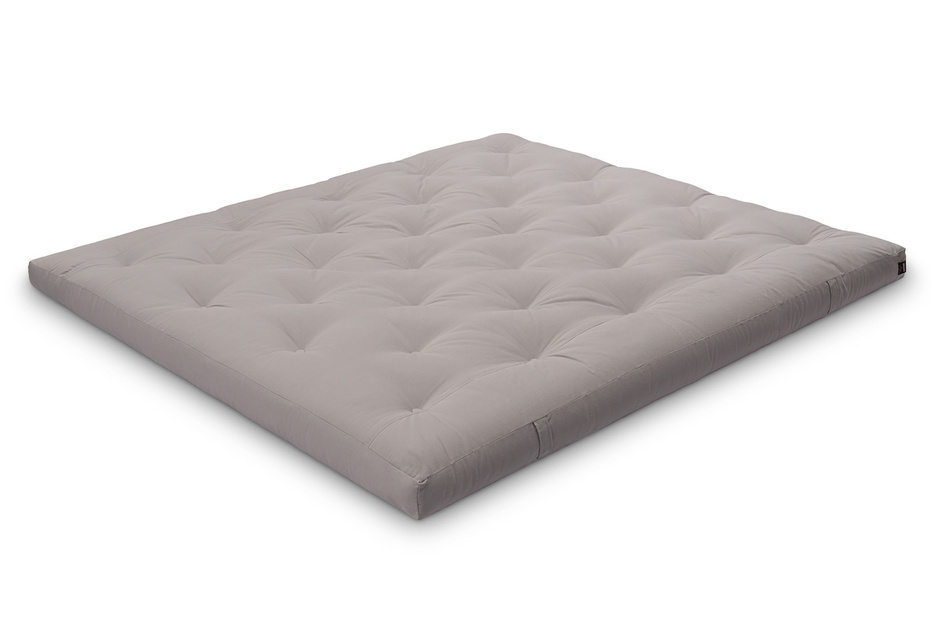 Materac 180x200 naturalny z lateksem - Futon Pascall Slim Duo Latex Szary