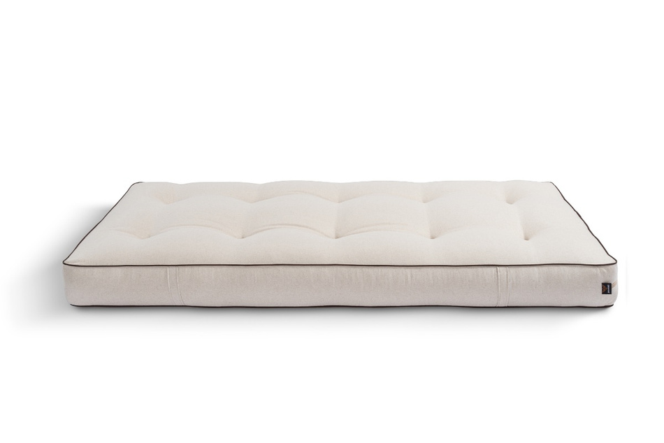 Materac 90x200 naturalny z wełną, kokosem i 2x lateks - Futon Pascall Comfort Wool Kedro Len