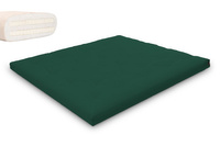 Materac 180x200 naturalny z lateksem - Futon Pascall Slim Duo Latex Butelkowa Zieleń