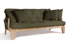 Sofa rozkładana 200 cm - Sakura - Pascall Futon Khaki