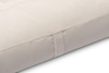 Materac 90x200 naturalny z wełną, kokosem i 2x lateks - Futon Pascall Comfort Wool Ecru