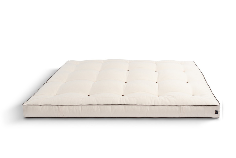 Materac 160x200 naturalny z lateksem - Futon Pascall Medium Latex Kedro Ecru