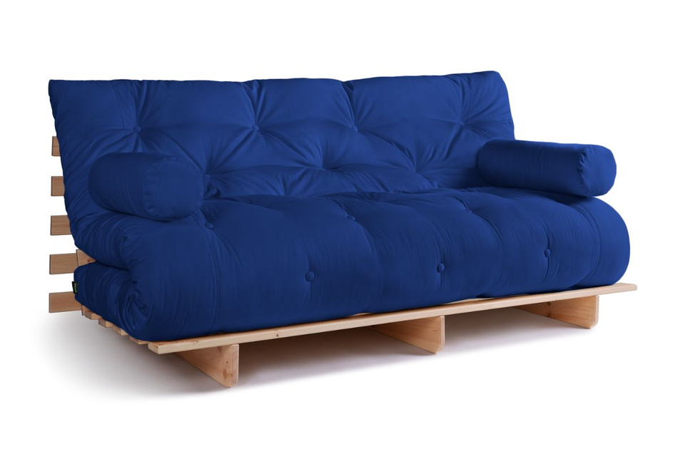 Sofa rozkładana 180x200 - Slim Exclusive Classic - Pascall Futon Modrakowy