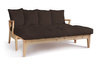 Sofa rozkładana 200 cm - Sakura - Pascall Futon Brązowy