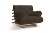 Sofa ogrodowa 90x200 rozkładana - Freedom Classic - Pascall Futon Marron