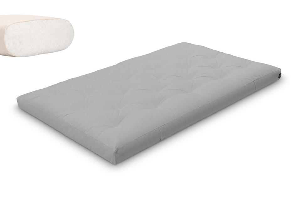 Materac 120x200 naturalny - Futon Pascall Slim Natural Gołębi Popiel