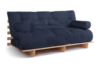 Sofa rozkładana 180x200 - Slim Comfort Classic - Pascall Futon Granatowy