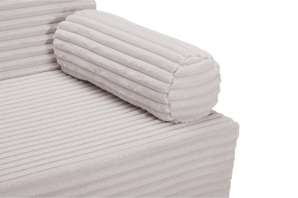 Sofa flexio 85x200 - Pascall - sztruksowy Jasno Szary