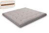 Materac 200x200 naturalny z wełną, kokosem i 2x lateks - Futon Pascall Comfort Wool Szary