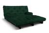 Sofa rozkładana 180x200 - Slim Exclusive Black - Pascall Futon Butelkowa Zieleń