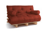 Sofa rozkładana 140x200 - Slim Comfort Classic - Pascall Futon Ceglany