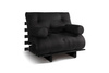 Sofa rozkładana 90x200 - Slim Comfort Black - Pascall Futon Czarny
