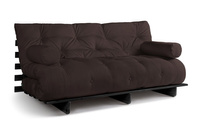 Sofa rozkładana 180x200 - Slim Comfort Black - Pascall Futon Brązowy