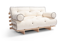 Sofa rozkładana 120x200 - Slim Exclusive Kedro Classic  - Pascall Futon Ecru