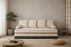 Sofa Tatami Medium Duo Coco Kedro 100x200 - Pascall Futon Ecru