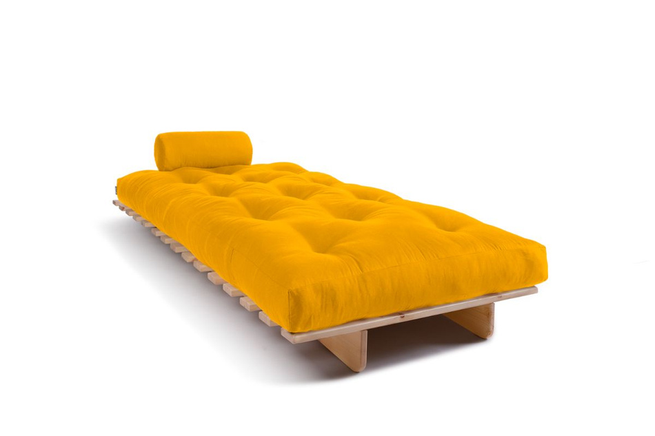 Sofa rozkładana 90x200 - Slim Exclusive Classic - Pascall Futon Miodowy