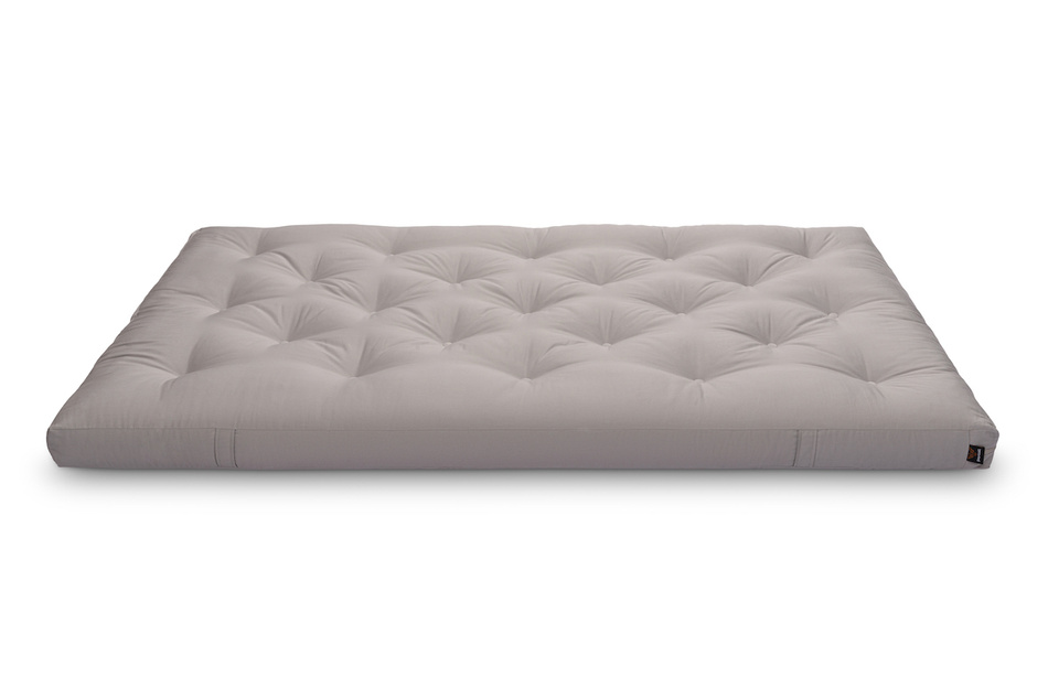 Materac 120x200 naturalny z lateksem - Futon Pascall Slim Duo Latex Szary