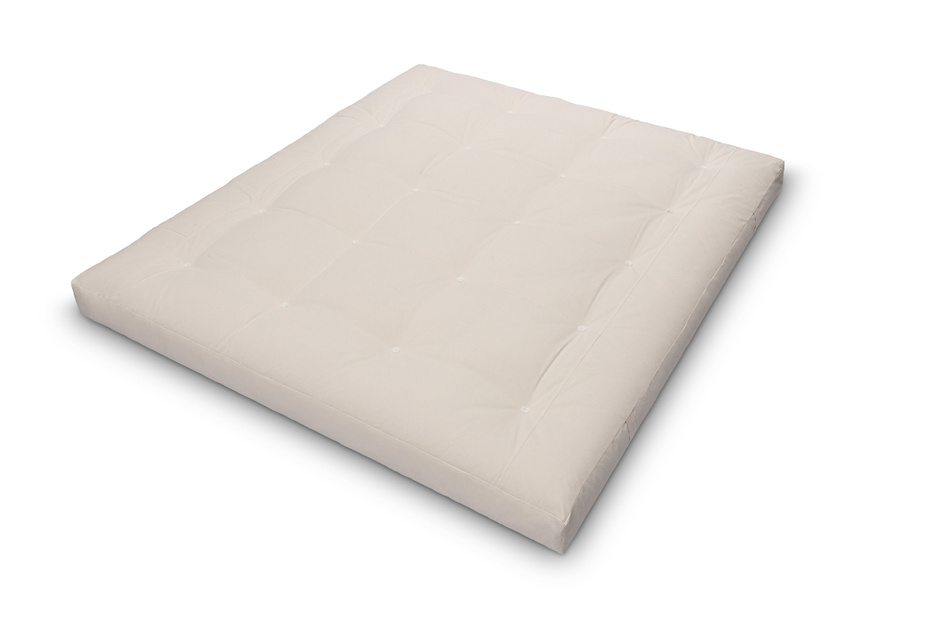 Materac 180x200 naturalny z lateksem - Futon Pascall Comfort Trio Latex Wool Ecru