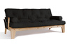 Sofa rozkładana 200 cm - Sakura - Pascall Futon Czarny