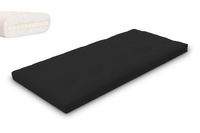 Materac 90x200 naturalny z lateksem - Futon Pascall Slim Latex Czarny