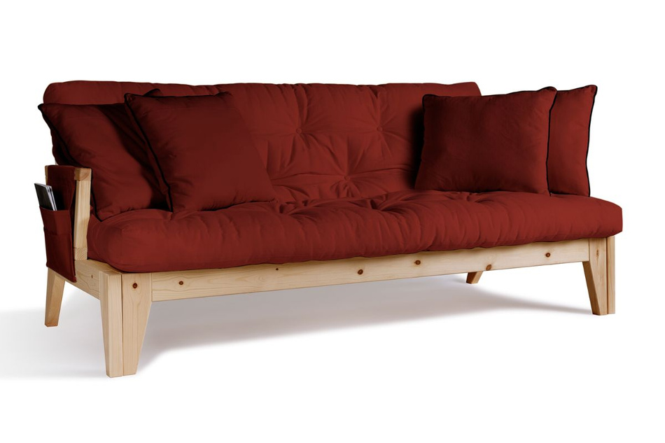 Sofa rozkładana 200 cm - Sakura - Pascall Futon Ceglany