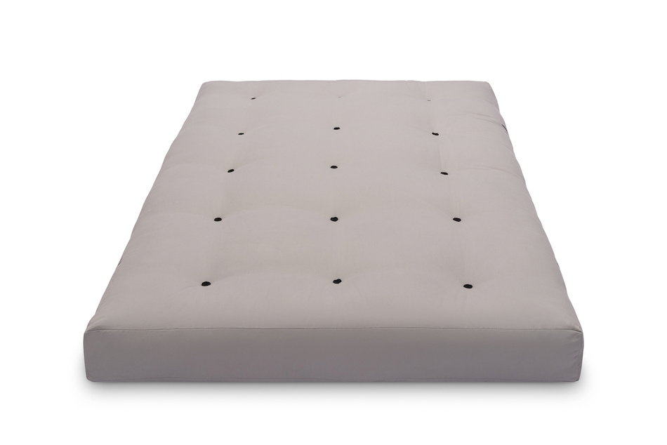Materac 120x200 naturalny z lateksem i 2x kokosem - Futon Pascall Comfort Relax Hard Szary
