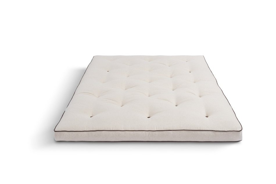 Materac 140x200 naturalny z lateksem - Futon Pascall Slim Duo Latex Kedro Len