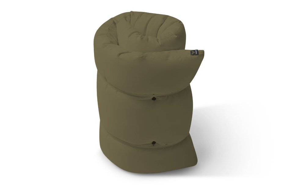 Futon Pascall Travel Natural - Materac 90x200 Khaki - naturalny